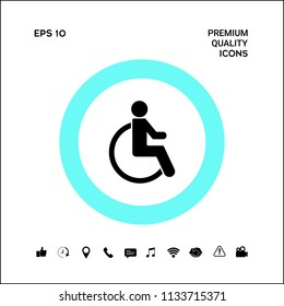 Wheelchair handicap icon
