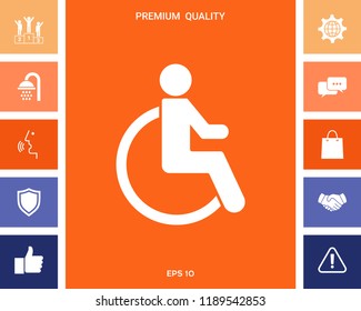 Wheelchair handicap icon