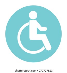 Wheelchair Handicap Icon.
