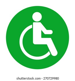 Wheelchair Handicap Icon.