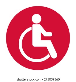 Wheelchair Handicap Icon.