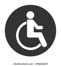 Wheelchair Handicap Icon.