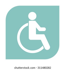 Wheelchair Handicap Icon.