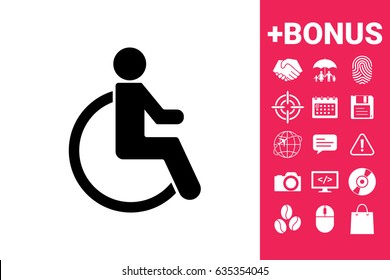 Wheelchair handicap icon