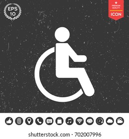 Wheelchair handicap icon