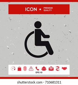 Wheelchair handicap icon