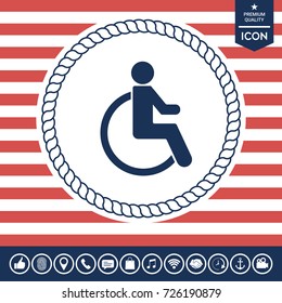 Wheelchair handicap icon