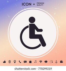 Wheelchair handicap icon