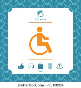 Wheelchair handicap icon