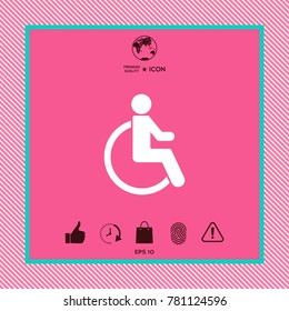Wheelchair handicap icon