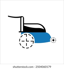 Wheelchair handicap icon, vector design illustration.