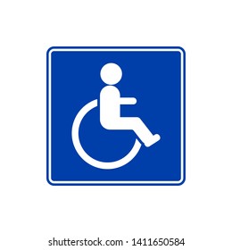 Wheelchair Handicap Icon Vector Illustration - Vector