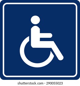 Wheelchair Handicap Sign