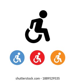 
wheelchair Handicap Symbol Icon Vector