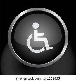Wheelchair Handicapped Medical Symbol Icon
