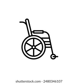 Wheelchair Icon for Accessibility and Mobility Services