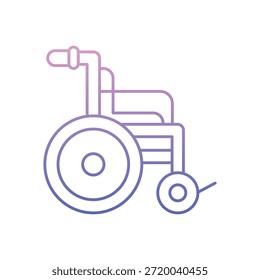 Rollstuhl-Symbol sauber und moderne Vektorgrafik