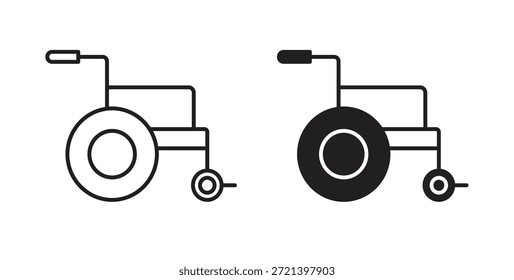 Rollstuhl-Icon-Konzept. Einfache Symbolsammlung