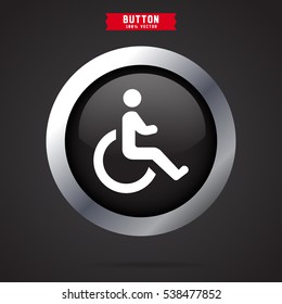 Wheelchair icon design