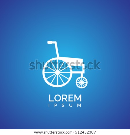 wheelchair icon. icon design