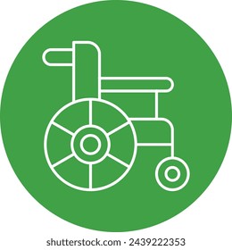 Wheelchair Icon Design For Personal And Commercial Use.