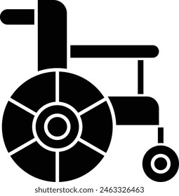 Wheelchair Icon Design For Personal And Commercial Use.