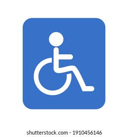 Wheelchair icon. Disabled access sign.