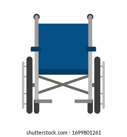 Wheelchair icon for disabled person isolated on white background, Vector illustration