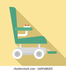 Wheelchair icon. Flat illustration of wheelchair vector icon for web design