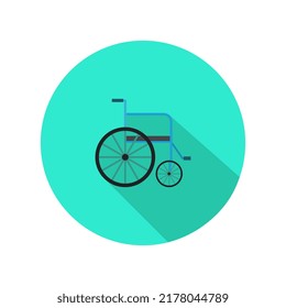Wheelchair icon illustrated in vector