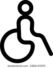 vector de fondo aislado de icono de silla de ruedas