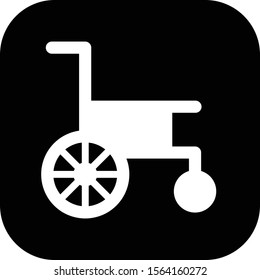 wheelchair icon isolated on abstract background
