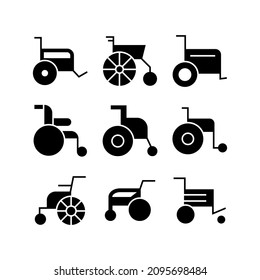 wheelchair icon or logo isolated sign symbol vector illustration - Collection of high quality black style vector icons
