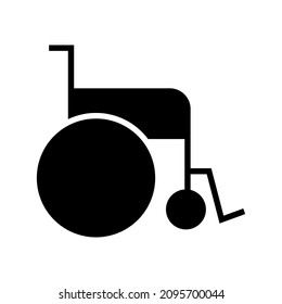 wheelchair icon or logo isolated sign symbol vector illustration - high quality black style vector icons
