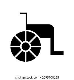 wheelchair icon or logo isolated sign symbol vector illustration - high quality black style vector icons
