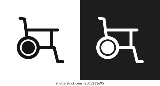 Wheelchair icon logo set vector
