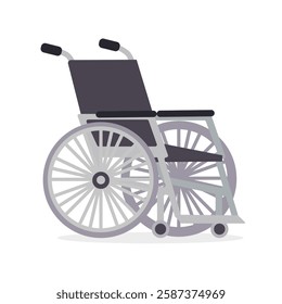 Wheelchair Icon. Medical or Healthcare theme symbol vector illustration isolated on white background.