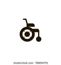 wheelchair icon. sign design