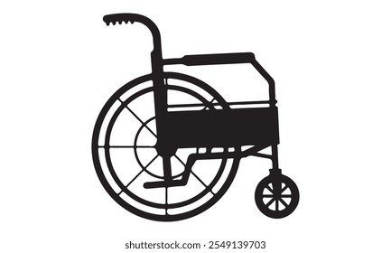 wheelchair Icon Silhouette - Transparent Background Clip art Vector silhouette of woman on wheelchair on white background illustration