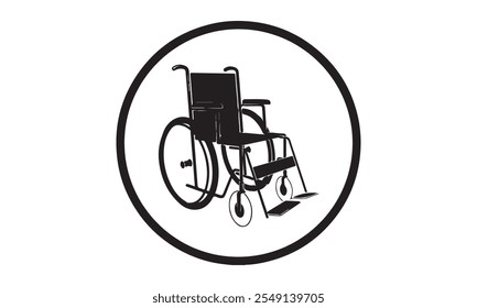 wheelchair Icon Silhouette - Transparent Background Clip art Vector silhouette of woman on wheelchair on white background illustration