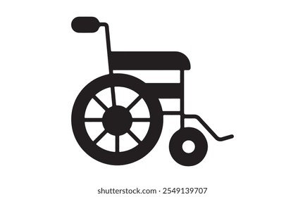 wheelchair Icon Silhouette - Transparent Background Clip art Vector silhouette of woman on wheelchair on white background illustration