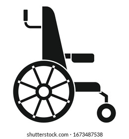 Wheelchair icon. Simple illustration of wheelchair vector icon for web design isolated on white background