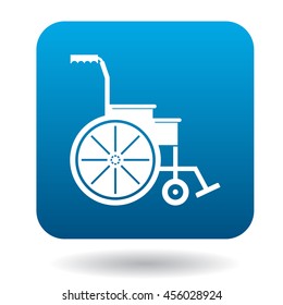 Wheelchair icon in simple style on a white background