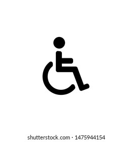 wheelchair icon symbol design vector