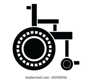 Wheelchair, icon, symbol, vector, illustration, wallpaper, background, isolated