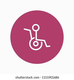 wheelchair icon vector