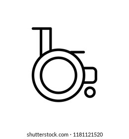 wheelchair icon vector design eps 10