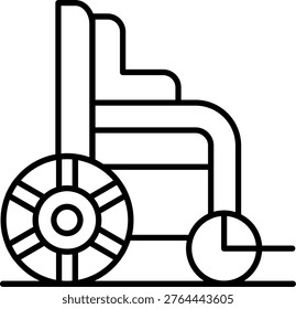 Wheelchair Icon Vector Element line icon design vector icons