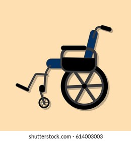 Wheelchair icon, vector illustration design. Medicine and health care objects.