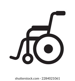 wheelchair icon vector illustration logo design